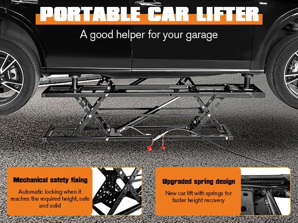 [Ships in 3 Boxes] AMERLIFE Portable Car Lift, Capable of Lifting 5000/7000/8000 LBS Quick Jack with a Maximum Height of 28", Car Lifts for Home Garage and Shop, No Wheels/Best Gift Ideas/Christmas Gifts