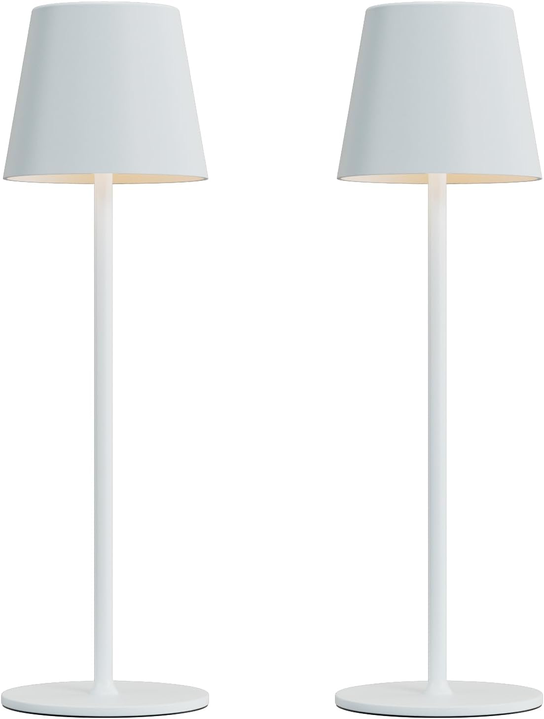 Cordless Table Lamp Portable USB Rechargeable Desk Lamp Adjustable Height Tricolor Temps Stepless Dimming Touch Control Night Light for Bedroom Cafe Outdoor