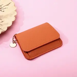 Lotosug Women Small Wallet RFID Blocking Slim Wallet with Coin Pocket Tri-Fold Credit Card Holder with ID Window and Keychain