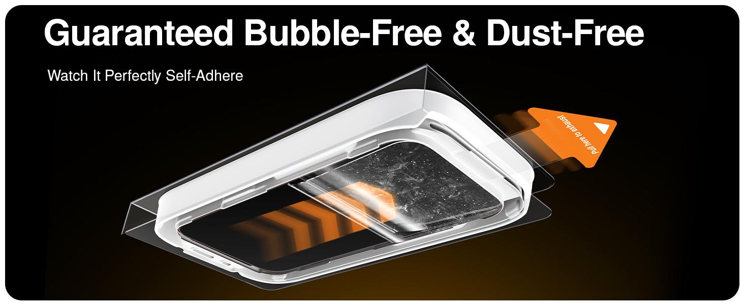 【SmartPull Box】2 Pack SmartDevil HD Clear Screen Protector for iPhone 17promax/17pro/16promax/15/14/13series Tempered Glass, bubble-free Military-Grade Shatterproof Protection, 9H Hardness, Fast&Easy Installation, Scratch Resistant, Anti-Spy Privacy Film