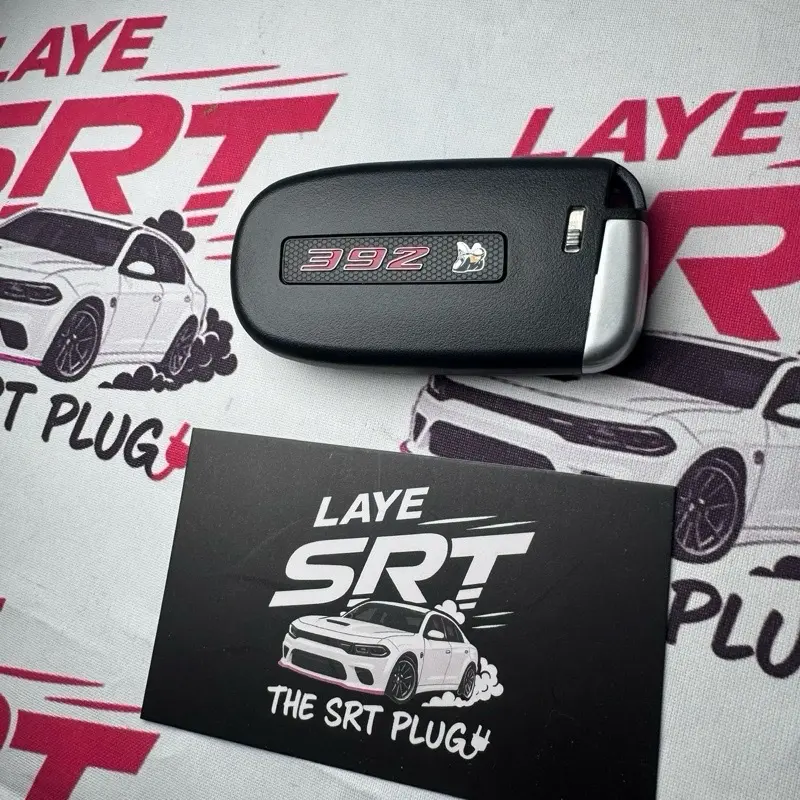 Black 392  Key Fob - OEM Replacement for Dodge Charger, Challenger or 300 scat pack Daytona T/A with 3D 392 Logo