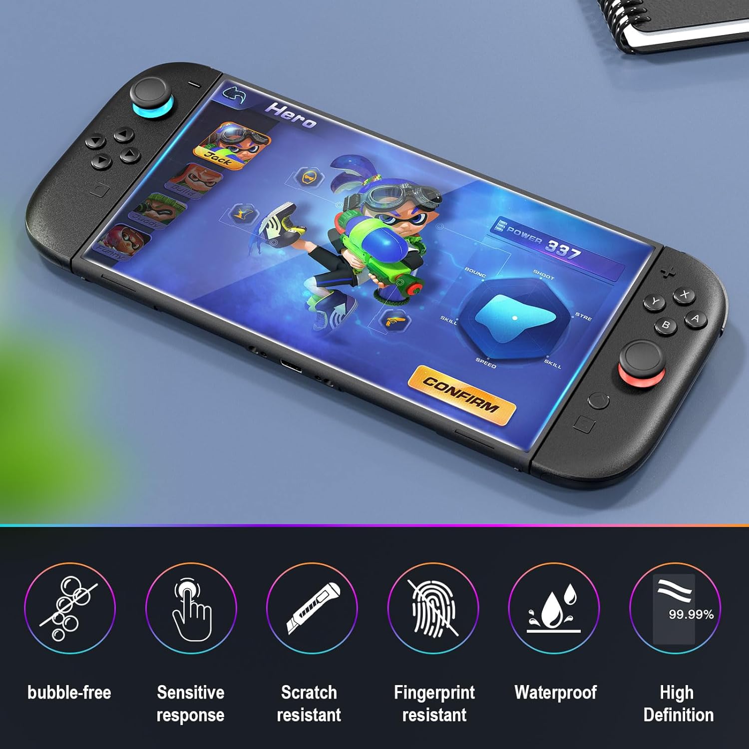 HEYSTOP Switch 2 Case Set - Protective Carrying Case with PC Cover & TPU Grip, Large Capacity for Accessories, HD Tempered Glass, Joystick Covers, Adjustable Console Protector HEYSTOP Switch 2 Case Set - Protective Carrying Case with PC Cover & TPU Grip, Large Capacity for Accessories, HD Tempered Glass, Joystick Covers, Adjustable Console Protector