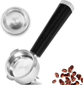 Upgrade Your Espresso Game!   58mm Bottomless Portafilter - 304 Stainless Steel with Ultra-Fine Filter.  Ergonomic Handle, Fits CASABREWS & Breville.  #EspressoLover