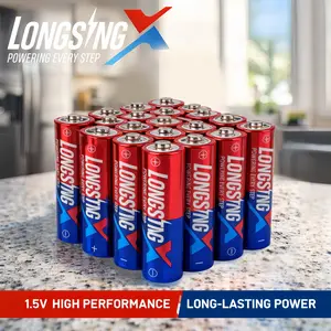 2250mWh AA Batteries – Alkaline + Rechargeable 2-in-1, Built-in Type-C Port, 1.5V High-Performance, 10-Year Shelf Life, Long-Lasting Double A Batteries for Remotes, Toys, Game Controllers, Home & Office Devices | No Charger Needed