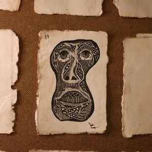 1/1 Original Ink Drawing: Silent Chaos