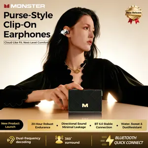 Monster Headphones - EarBuds Bluetooth , Noise Isolation - 145H Playtime Wireless Earbuds Bluetooth 6.0, IPX5 Waterproof & Sweatproof Wireless Headphones, Headset Ideal Traveling Gadgets & Electronic Gifts for Men and Women