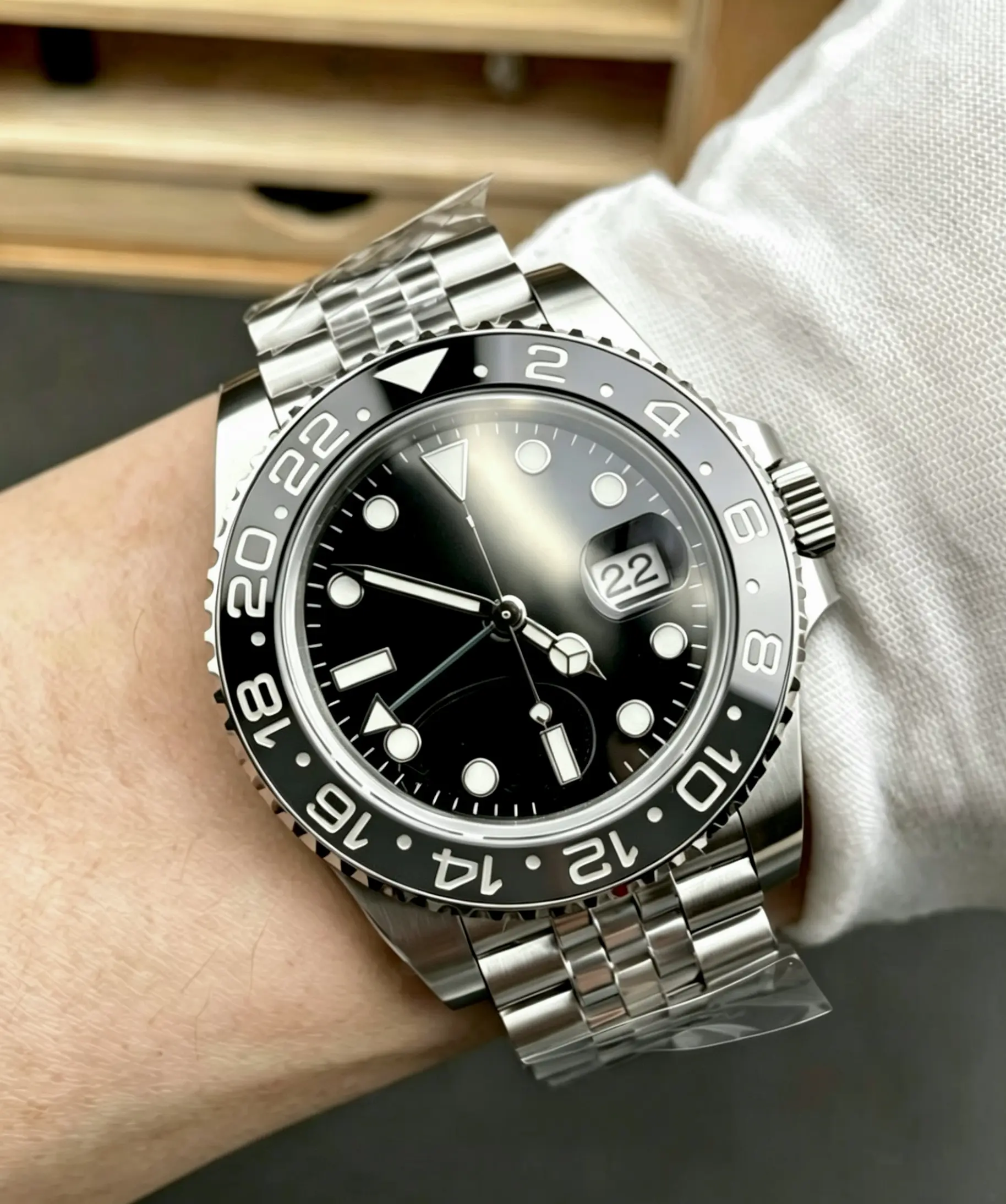Men Luxury Automatic MechanicalStainless Steel Business Wrist Watch
