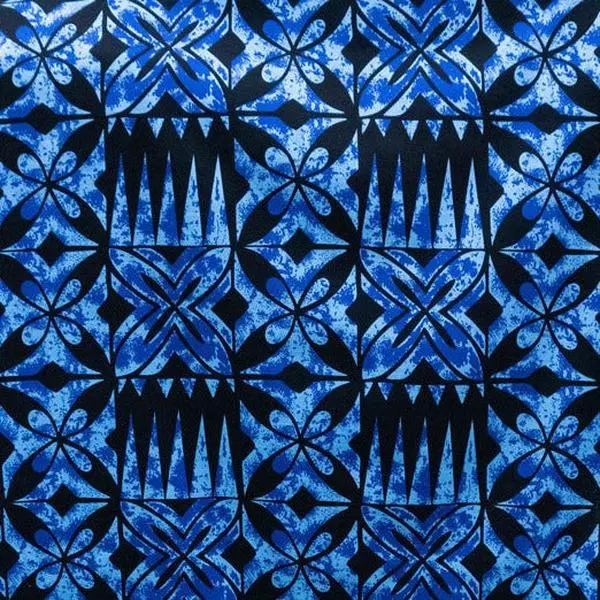 Authentic Polynesian Aesthetic Traditional Tapa Design Cotton Light Barkcloth Fabric - 1yd, Breathable Material, Geometric Pattern, Easy to Sew, Durable Islands Textile