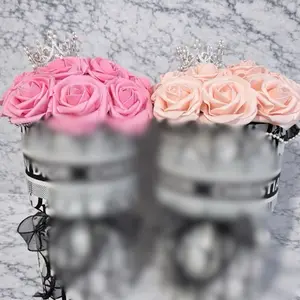 Set of Luxury Korean D Wrapped Bouquets with Mini Crown