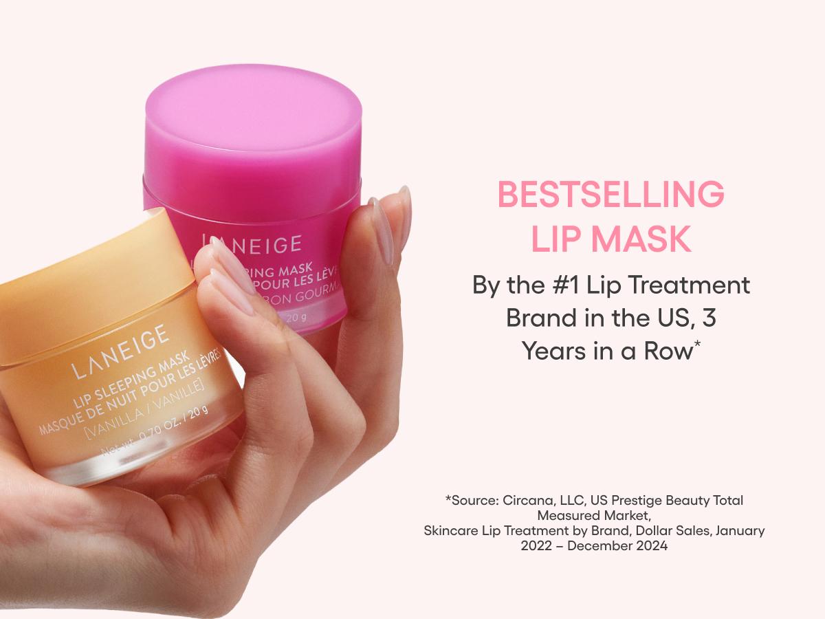 Laneige Lip Sleeping Mask, Hydrating and Nourishing Lip Mask, Korean Lip Care, Infused with Vitamin C, Murumuru & Shea Butter