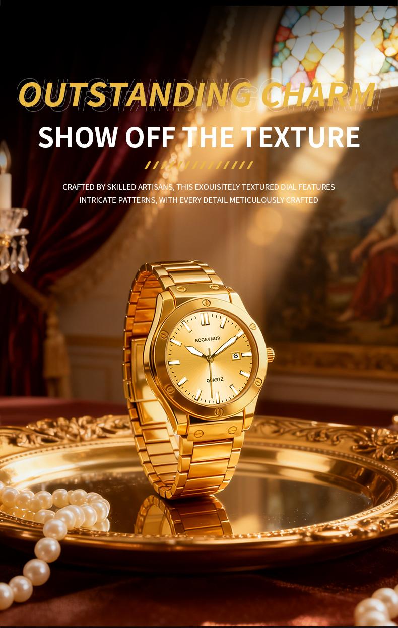 【dealsforyoudays 6-Piece】 Jumpstart sale Men's Watch Elegant Gift Box: A must-have trendy accessory for parties and gatherings, showcasing unique taste; also a high-quality business gift for boyfriends Men's Luxury Quartz Watch Set