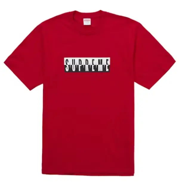 Supreme Split Tee Red - XL, XXL