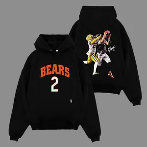 Da Bears Fit - DJ Moore 2 'Catch' Game Day Soft And Comfortable Cotton Hoodie, Sweatshirt and T-Shirt, Bears Football Fans Game Day Outfit, Gift For Football Fans, Graphic Football Shirt