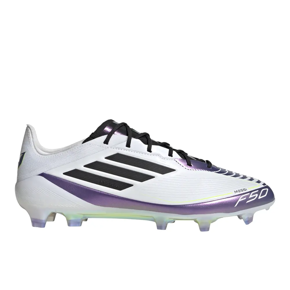 adidas Mens F50 Elite Messi Firm Ground Soccer Cleats  - Black, White