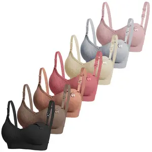 Comfortable Nursing Bras for Breastfeeding & Maternity | Adjustable Straps Postpartum Essentials Support Bra for Daily Wear, Sleeping & Baby Errands