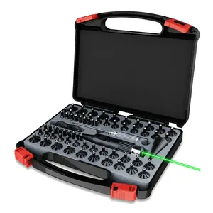 Rechargeable Calibrator Kit: Green calibrator with 64 upgrade adapters for 0.17 to 12 gauges | Multi-gauge calibration kit for all high-power calibers