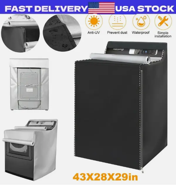Washing Machine Top Dust Cover Laundry Washer/Dryer Dustproof Waterproof Protect