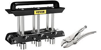 VEVOR Three-Station Edge Roller, Large Radius, 0-90° Bending Angle Sheet Metal Brake, Quickly Adjusts for Making 0.63\"-5.7\" Bends in 30-19 Gauge Steel, for Clean Crisp Bends in Metal Roofing Materia VEVOR Three-Station Edge Roller, Large Radius, 0-90° Bending Angle Sheet Metal Brake, Quickly Adjusts for Making 0.63\"-5.7\" Bends in 30-19 Gauge Steel, for Clean Crisp Bends in Metal Roofing Materia