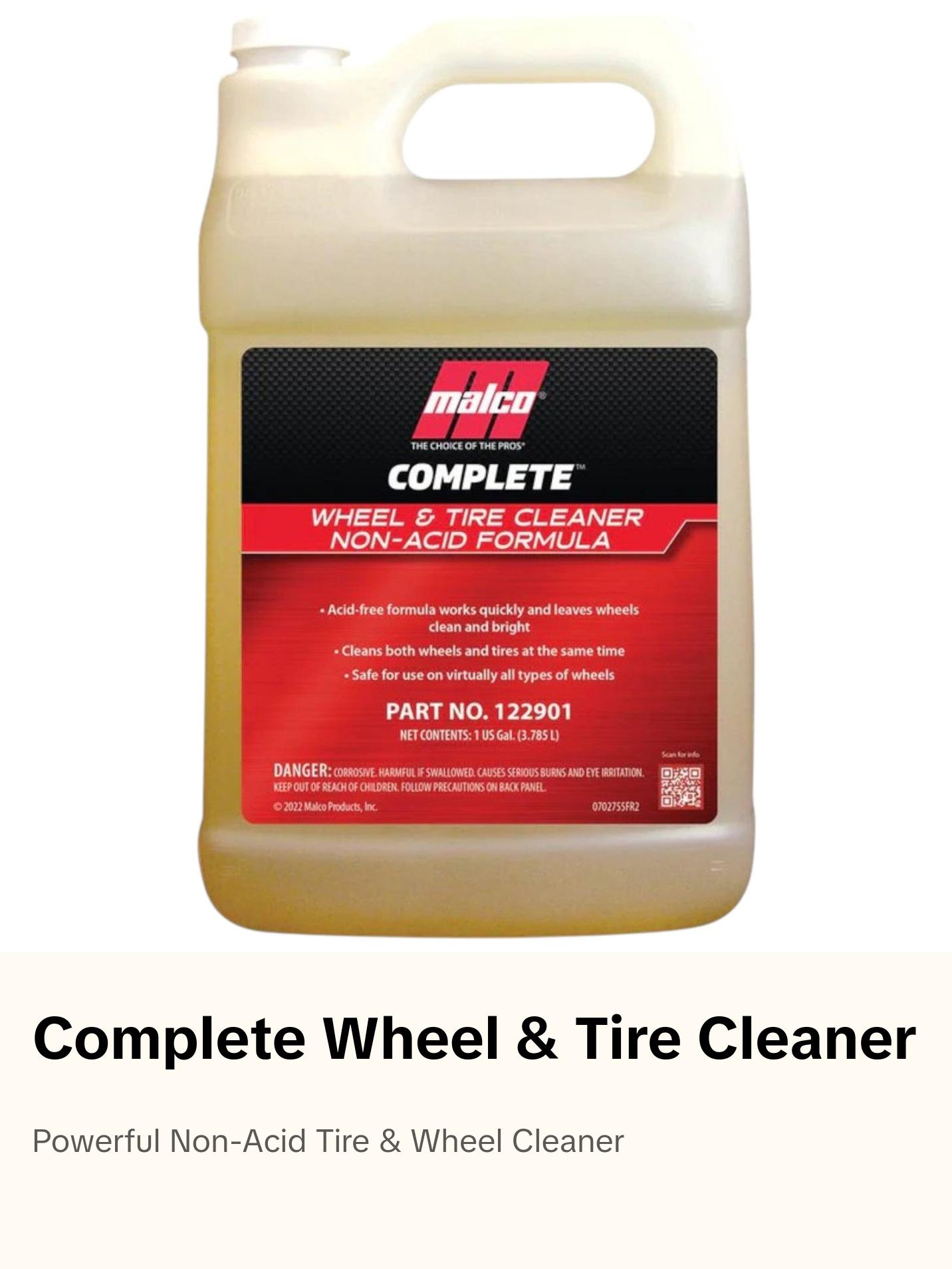 MALCO COMPLETE™ WHEEL & TIRE CLEANER NON-ACID FORMULA