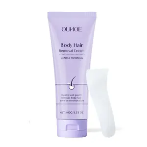 Gentle Body Hair Removal Cream Pain-Free for Sensitive Skin Neutral Formula 2-in-1 Durable Smooth for Men Women 3.53 fl oz 100ml