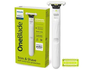 Philips Norelco OneBlade Unisex Intimate Pubic & Personal Body Groomer & Trimmer for Women & Men, QP1924/70