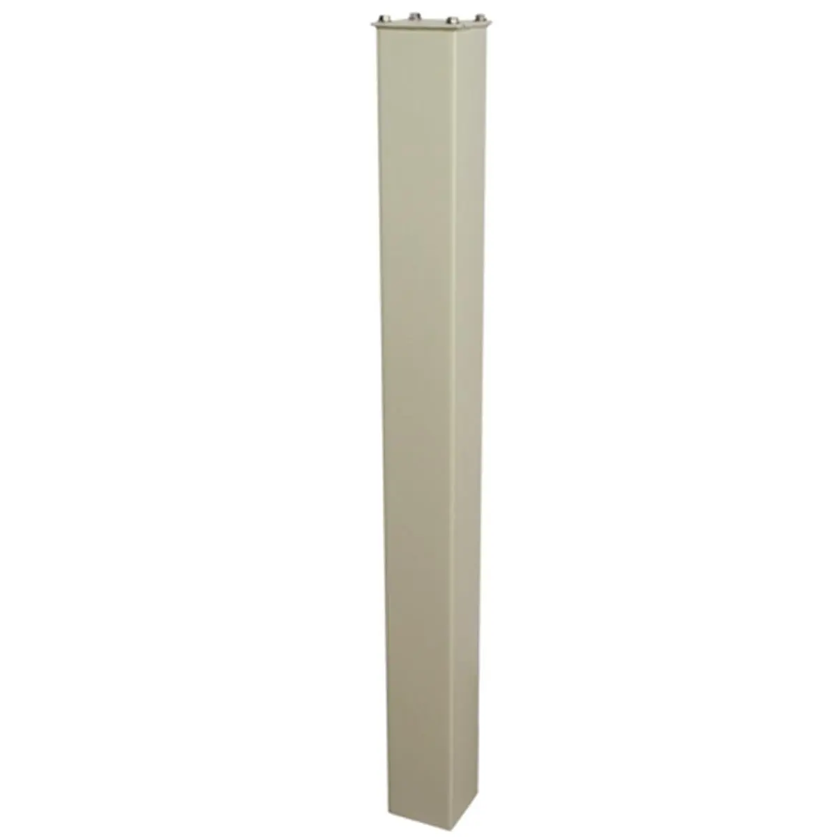 Mail Boss 7122 Heavy-Duty Metal In-Ground Post, 46h x 4w x 4d in, 14- & 10-Gauge Galvanized Steel, White, 14 lbs, Includes Bolts & 4 Mounting Bolts for Mounting Mail Boss Security Locking Mailbox