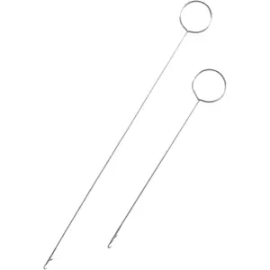 Metal Loop Turner Bead Threader for Wristlet Making and Silicone Beads - Two Size Options