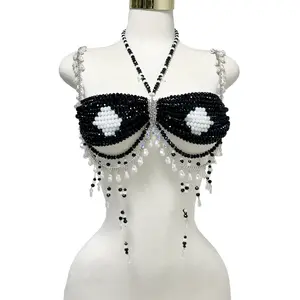 Midnight Diamonds Beaded Top