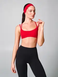 Elysium Sports Bra - Lipstick Red