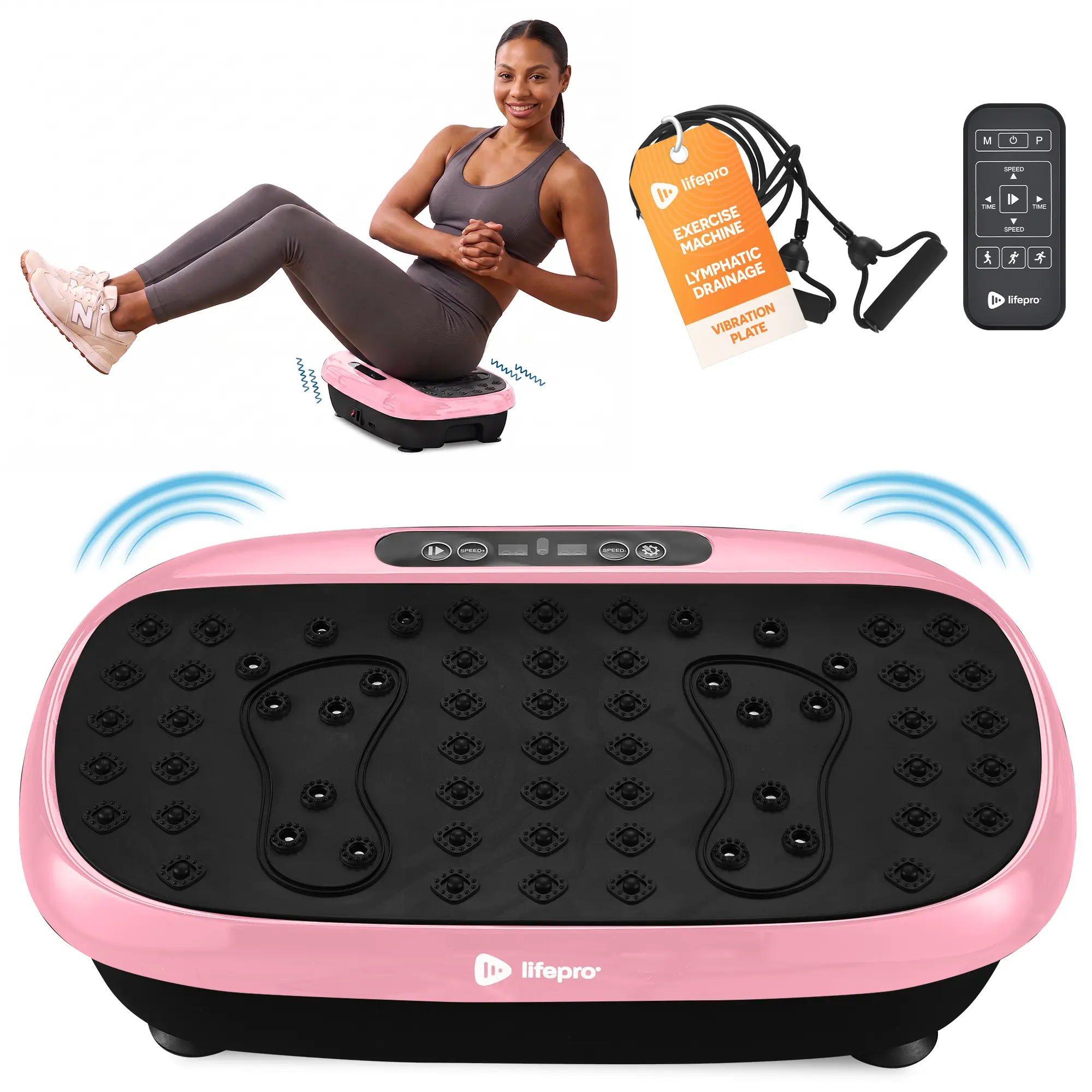 LifePro HexaPlate Lite Vibration Plate – FSA/HSA Eligible | Starter Lymphatic Drainage Plate | Gift Ready | Under $150