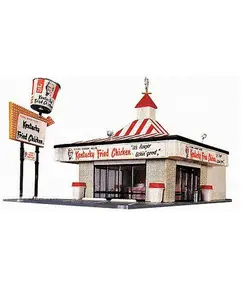 Life-Like Products (433-1394) | Kentucky Fried Chicken(R) Drive-In Kit | HO Scale