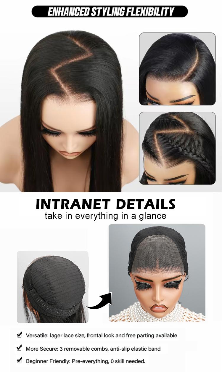 Idoli 4x6 Easy Wear Go Glueless Wigs Pre Cut  HD Lace Closure Wigs Beginner Friendly