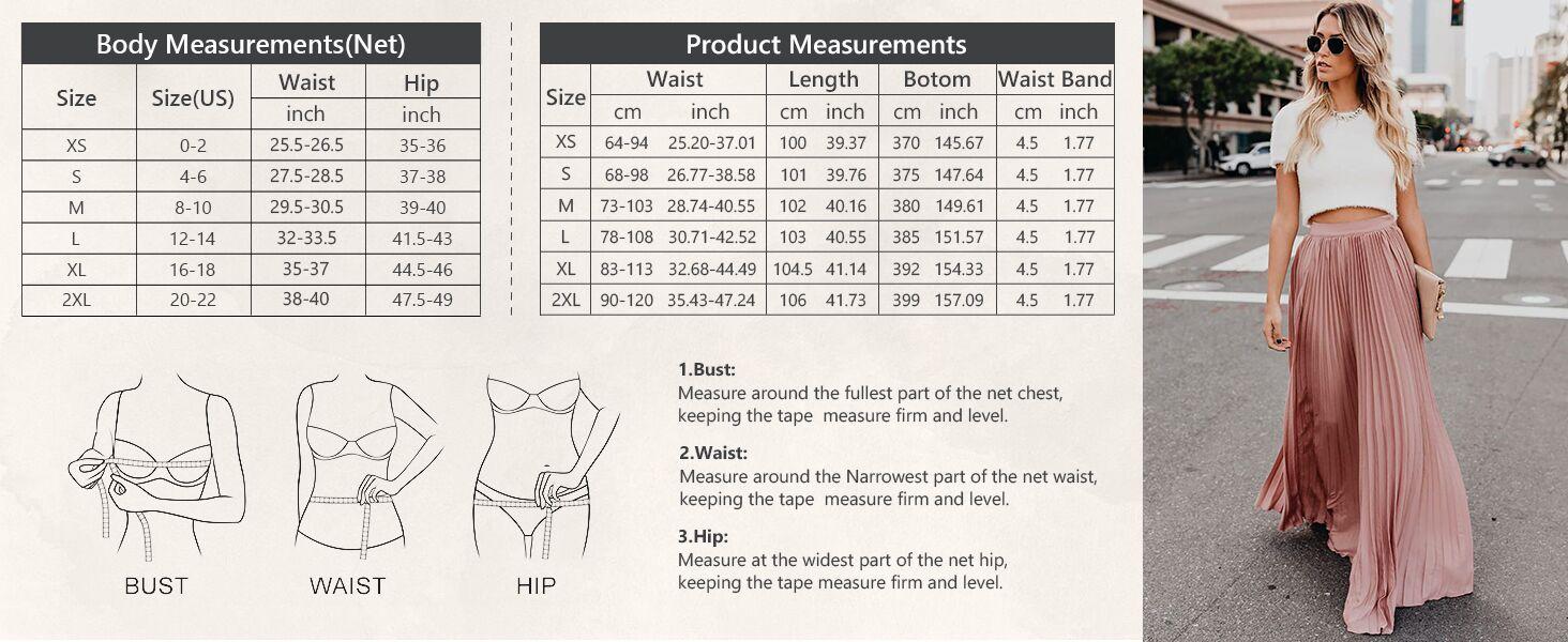 Ebossy Women's High Waist Flowy Pleated Chiffon Maxi Skirt - Casual Loose Fitted, Elastic Waist, Summer Fall Winter Wear, Basic Minimalist Design Womenswear Ebossy Women's High Waist Flowy Pleated Chiffon Maxi Skirt - Casual Loose Fitted, Elastic Waist, Summer Fall Winter Wear, Basic Minimalist Design Womenswear