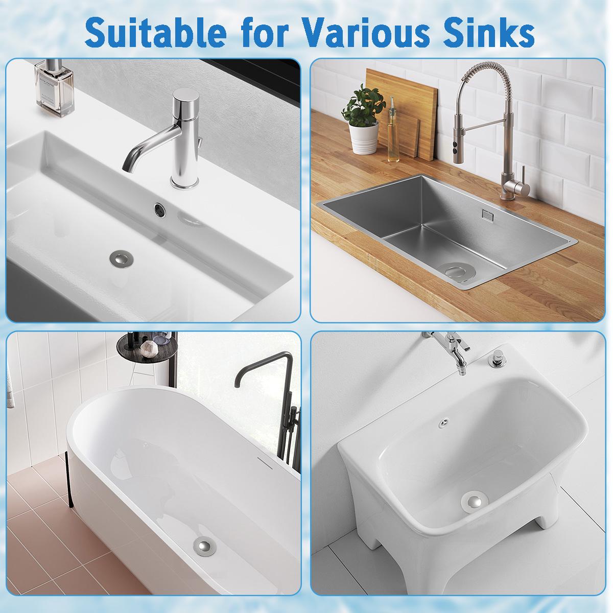 Upgraded 3 in 1 Bathroom Sink Drain Strainer, Universal Pop Up Stopper, Removable Stainless Steel Filter Basket Hair Catcher, Sink Plug for 1.1''~2.36'' Basin, Brass Bullet Core, Matte Black Upgraded 3 in 1 Bathroom Sink Drain Strainer, Universal Pop Up Stopper, Removable Stainless Steel Filter Basket Hair Catcher, Sink Plug for 1.1''~2.36'' Basin, Brass Bullet Core, Matte Black