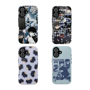 Gravitiq, Megumi Fushiguro Collage Jujutsu Kaisen Anime Phone Case, Magnetic MagSafe Case For iPhone 11 To 17 Pro Max, Shockproof Protective Cover, Anti Scratch Tough Case, Anime Fan Gift