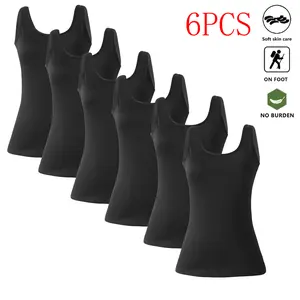 Women’s Tank Top 6-Pack – Summer Sports & Casual Wear, Stylish and Versatile for Yoga and Hiking