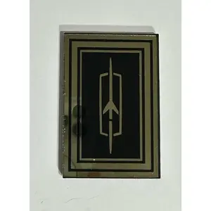 1978 1979 Oldsmobile Cutlass Header Panel Emblem Olds Rocket Gold and Black