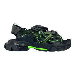 Balenciaga Track Sandal Black Fluo Green