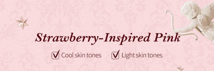 Flower Knows Strawberry Cupid Collection Cake Lip Cream, Smooth Matte Lip Cream, Long Lasting, Non-Stick Cup Lip Clay, Smudge Proof, High Pigment, Moisturizing, Summer Makeup Gift, Makeup Beauty Cosmetics