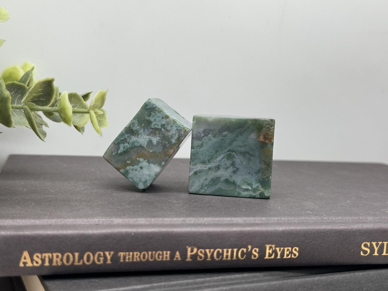 Moss Agate Crystal Free Forms