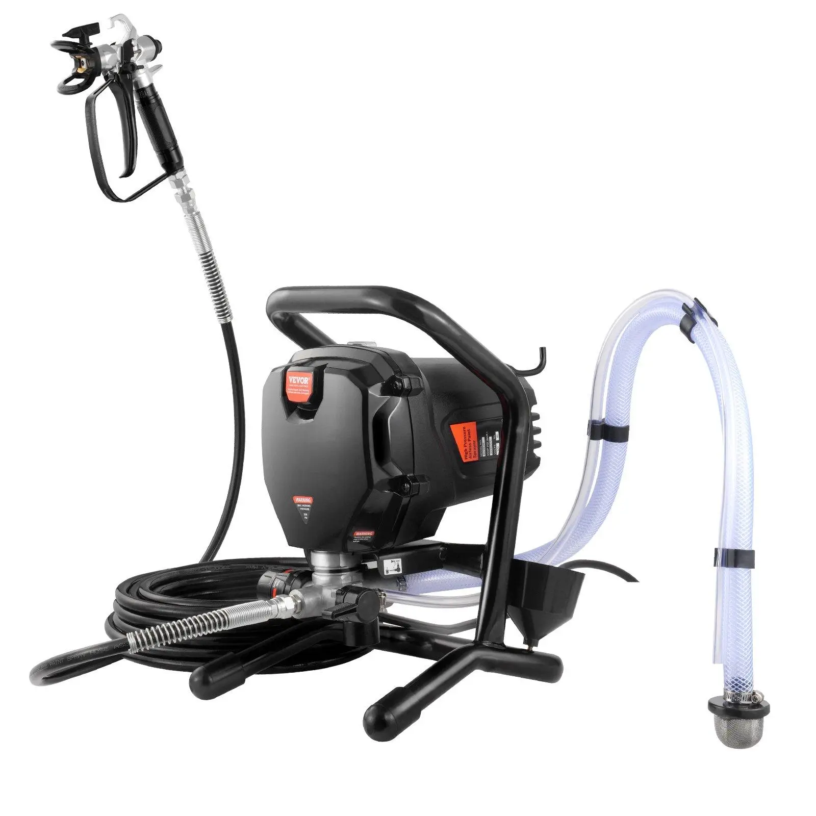 【summerfinds】VEVOR 3000PSI 750W Stand Airless Handheld Paint Sprayer Kit, Adjustable Multi-Surface No-Mess Spray Gun with Hose, Father's Day Gift for Home Interior & Exterior Furniture, Handheld Paint Sprayers, Adjustable Paint Sprayer