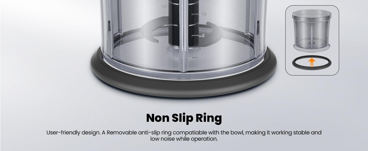 Food Processor 4 Cup, Electric Food Chopper, 【Small but Powerful】Meat Grinder with 2 Bowls, 2 Speed & 4 Blades for Vegetable, Meat, Nuts, Functions for Chopping, Dicing, Mixing and Puree