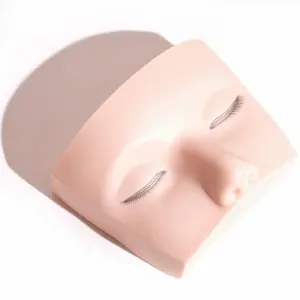 3-Layer Human Lash Mannequin closed eyes- Lightweight Design for Eyelashes and Makeup Application