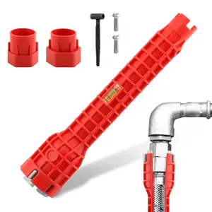 14 in 1 Kitchen Faucet Sink Basin Wrench, Multi-functional Wrench Faucet Sink Installer Tool for Toilets, Sinks, Bathroom, Kitchen Plumbing Installation and Repairs