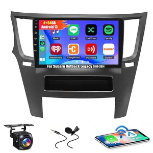 Android Car Stereo for【Subaru Outback Legacy 2010 2011 2012 2013 2014】9 Inch Radio with Wireless Carplay Android Auto Media Radio WiFi Bluetooth GPS Navigation FM