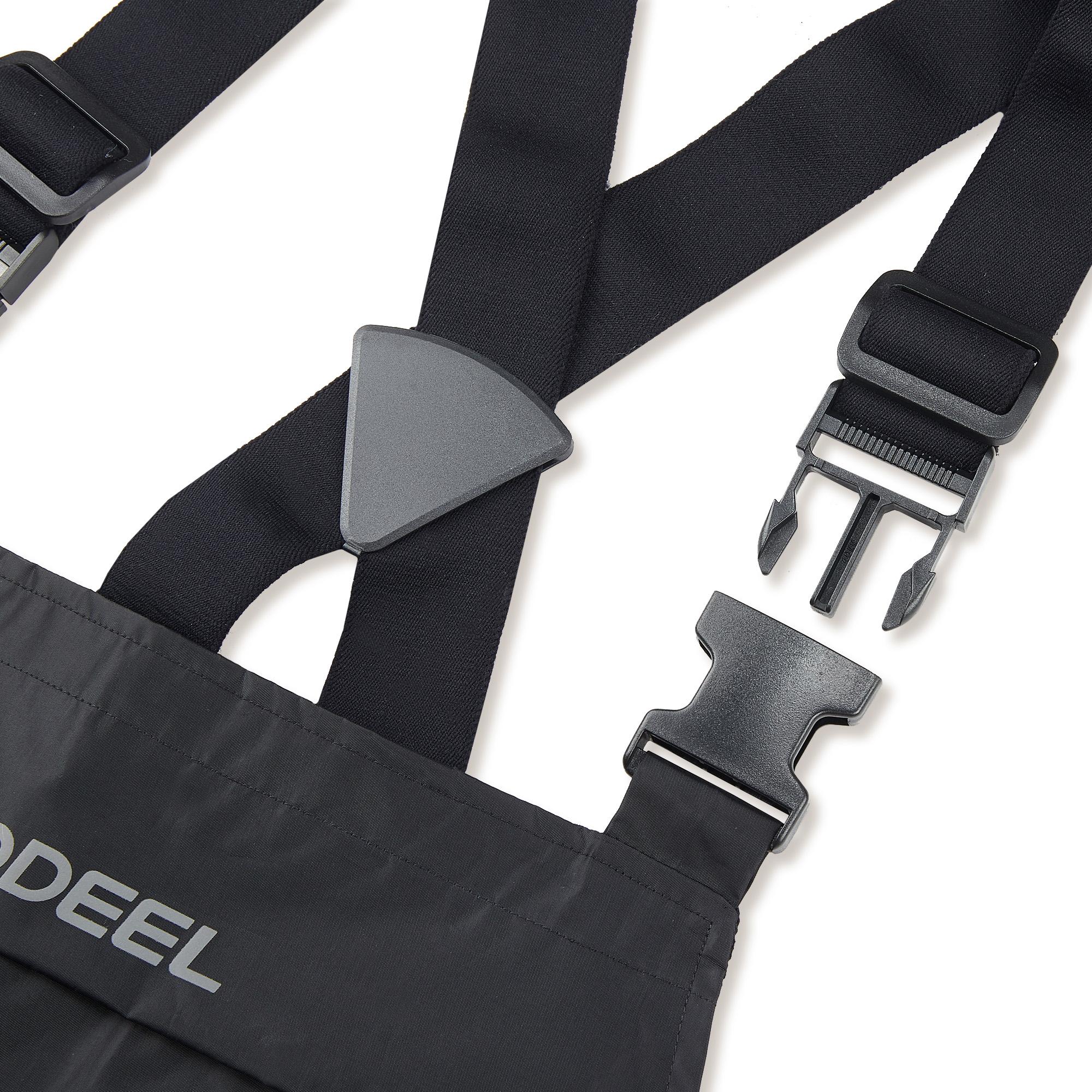 【RODEEL】717 Waterproof Bib Overalls Men Durable Rainwear with Adjustable Suspenders and Chest Pocket Relaxed Fit Pants Workwear for Outdoor Sports Hiking Fishing Boating Car Washing Construction Landscaping Gardening Workwear Menswear, Holiday Gift