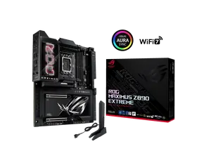 ASUS ROG MAXIMUS Z890 EXTREME Intel® Z890 LGA 1851 E-ATX motherboard, Advanced AI PC-ready, 24+2+1+2 stages, DDR5, WiFi7, 2.5G/10G LAN, PCIe® 5.0 M.2, Thunderbolt™ 5, USB Type-C®, AI OC, 5” LCD Screen