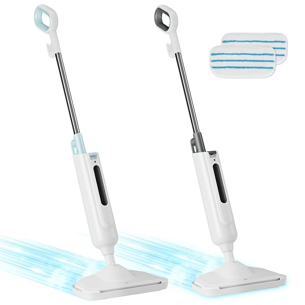 Steam Mop for Floors, 30-Second Heat-Up & 16.4ft Cord, for Hardwood, Tile, Laminate with Washable Pads, 11.2oz Tank