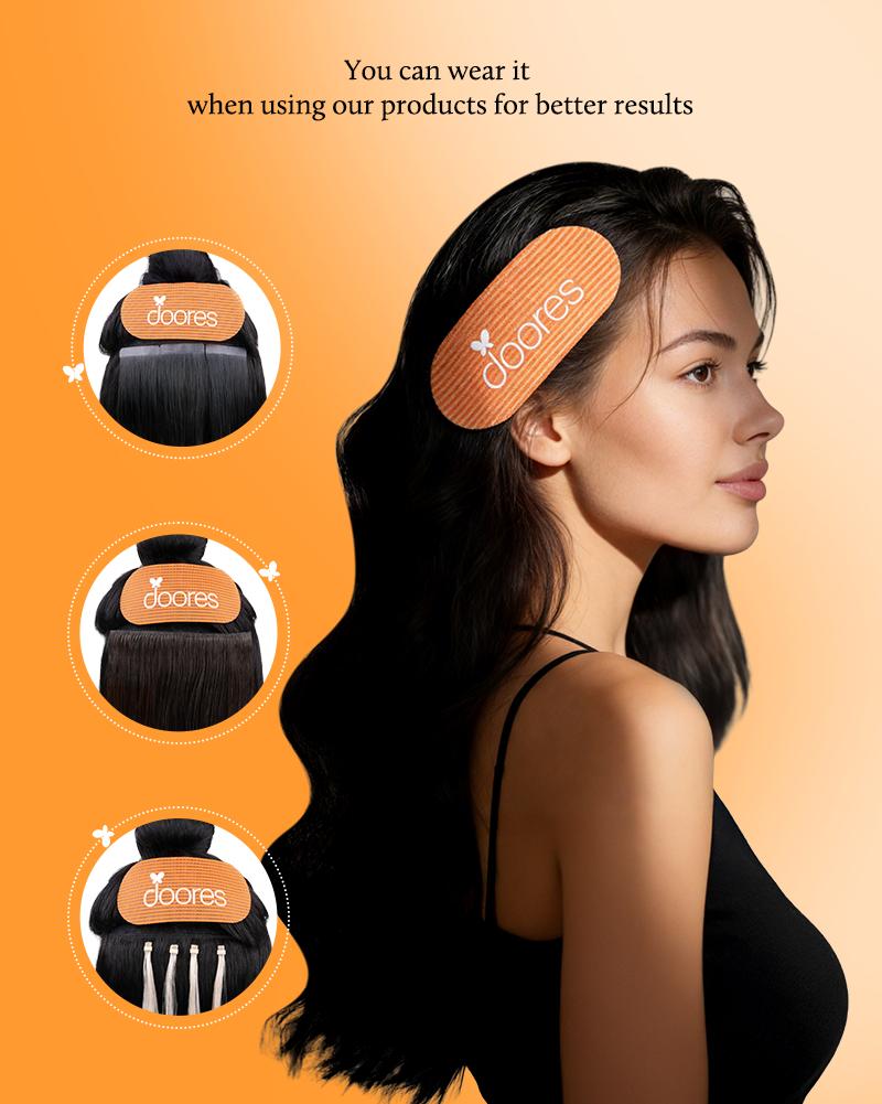 Doores Hair Holder Grips for Women - Ideal for Face Washing,Wig Wearing, travel & home use
