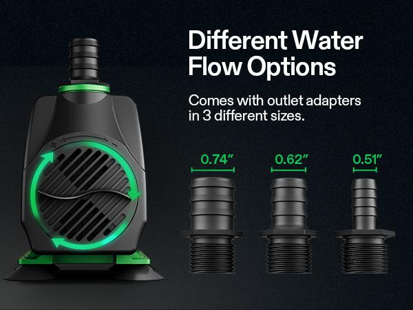 VIVOSUN 800GPH Submersible Pump(3000L/H, 24W), Ultra Quiet Water Fountain Pump with 10ft. High Lift with 6.5ft. Power Cord, 3 Nozzles for Fish Tank, Pond, Aquarium, Statuary, Hydroponics VIVOSUN 800GPH Submersible Pump(3000L/H, 24W), Ultra Quiet Water Fountain Pump with 10ft. High Lift with 6.5ft. Power Cord, 3 Nozzles for Fish Tank, Pond, Aquarium, Statuary, Hydroponics